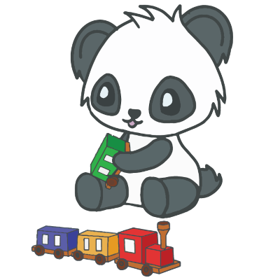 Logo de la maison d'assistantes maternelles, le jardin des pandas
